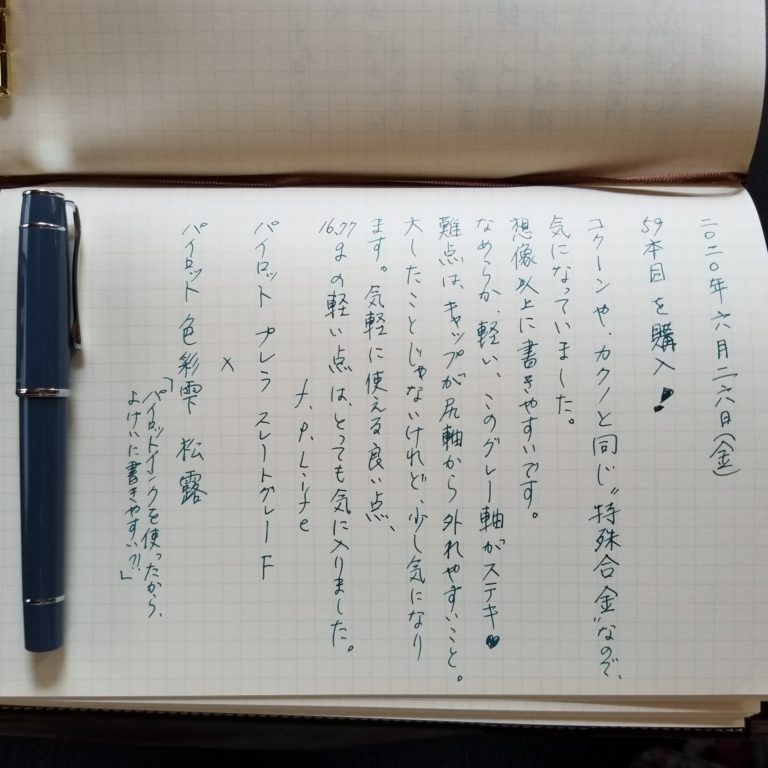 パイロット プレラ スレートグレー F